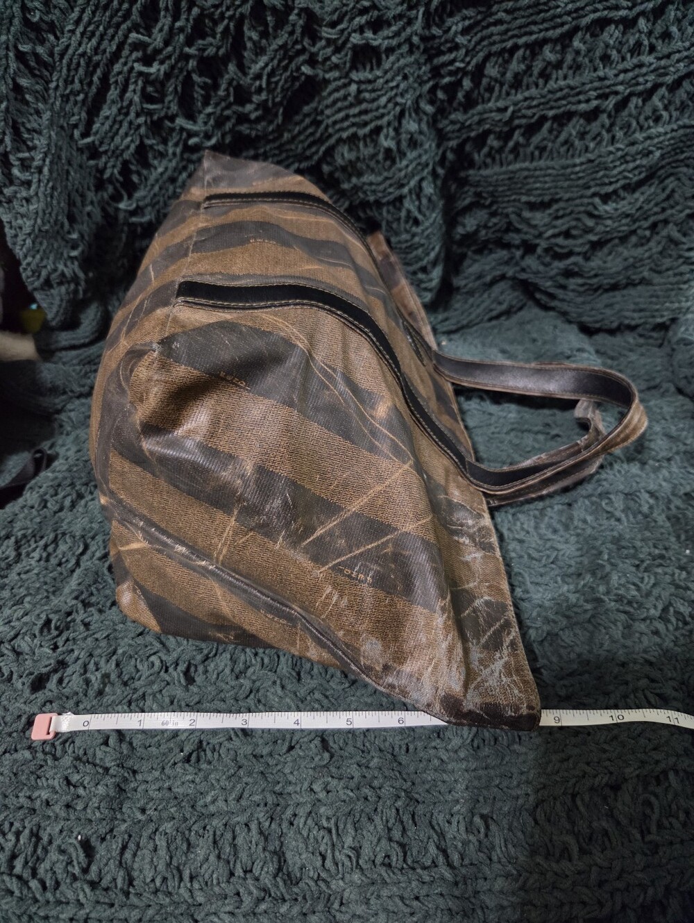 Vintage Fendi Pequin Striped Tote - Picture 13 of 13